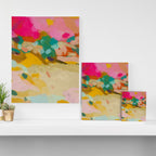 landscape light & pink clouds Canvas Print Gallery Image 3