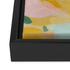 landscape light & pink clouds Framed Canvas Print Gallery Image 3