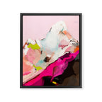 landscape mountain painting abstract Framed Canvas Print Gallery Image 8