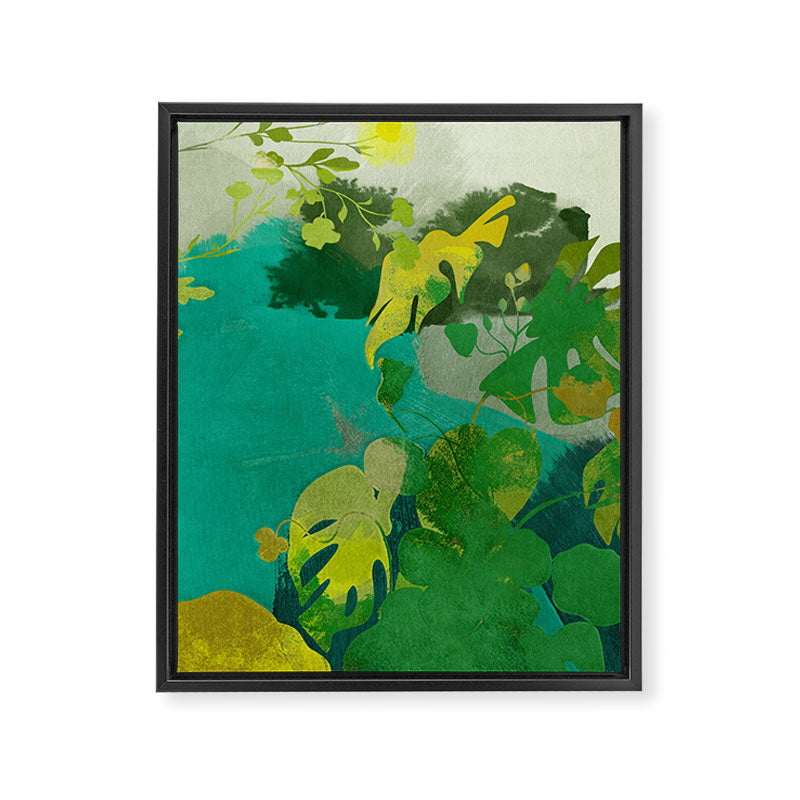 Leaves nature abstract Framed Canvas Print Gallery Image 6