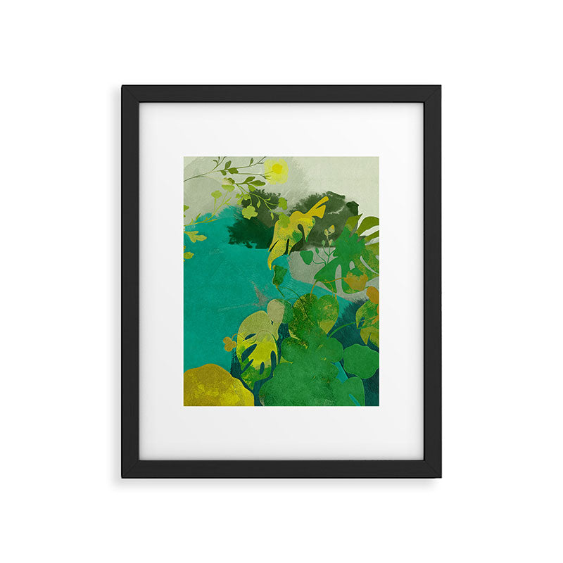 Leaves nature abstract Framed Art Print Gallery Image 4