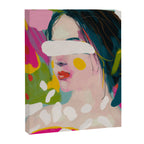 look at me, woman portrait contemporary Canvas Print Gallery Image 8