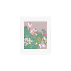 magnolia pastel abstract art Art Print Gallery Image 1
