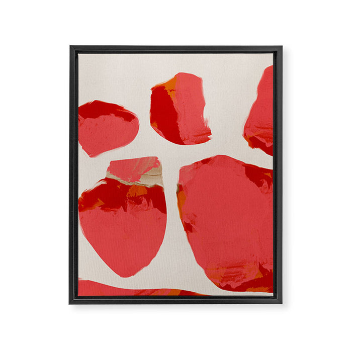 minimal abstract pink shapes Framed Canvas Print Gallery Image 1