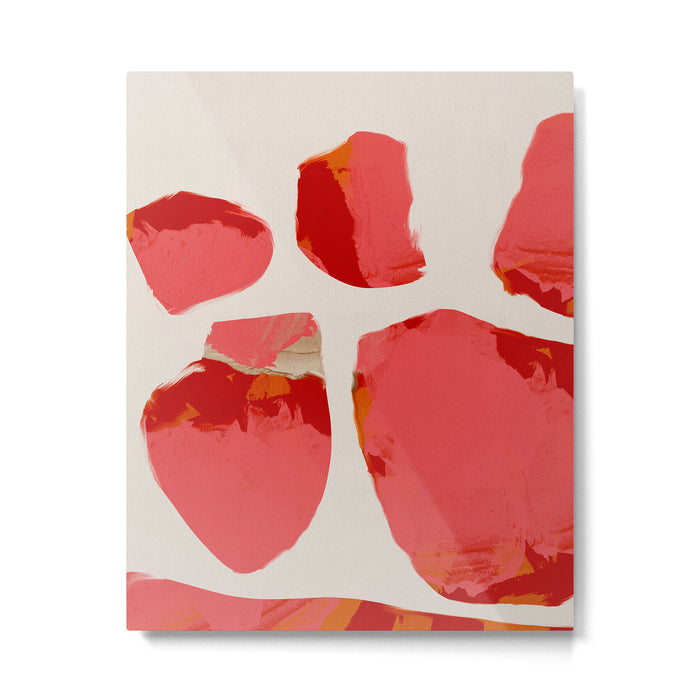 minimal abstract pink shapes Metal Print Gallery Image 1