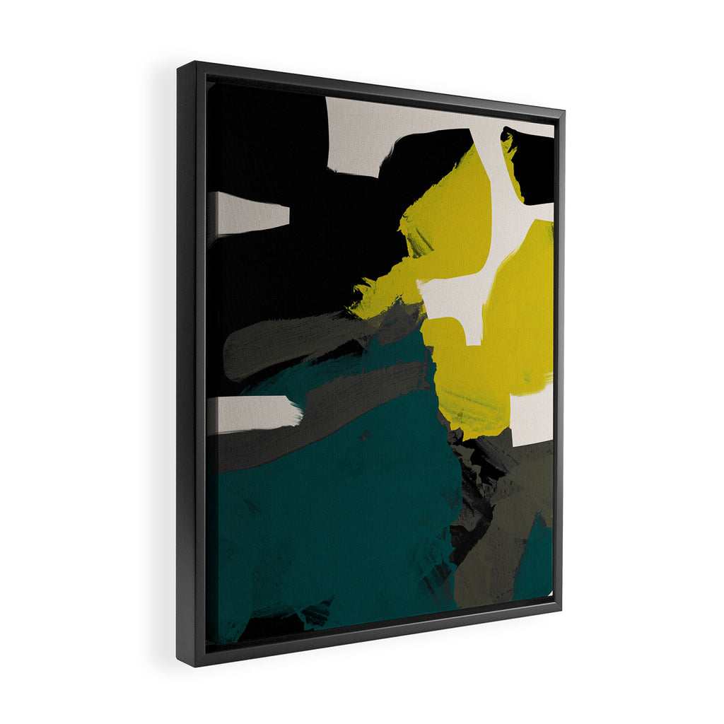 minimal abstract shapes  Framed Canvas Print Gallery Image 2