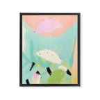 minimal floral abstract art Framed Canvas Print Gallery Image 8