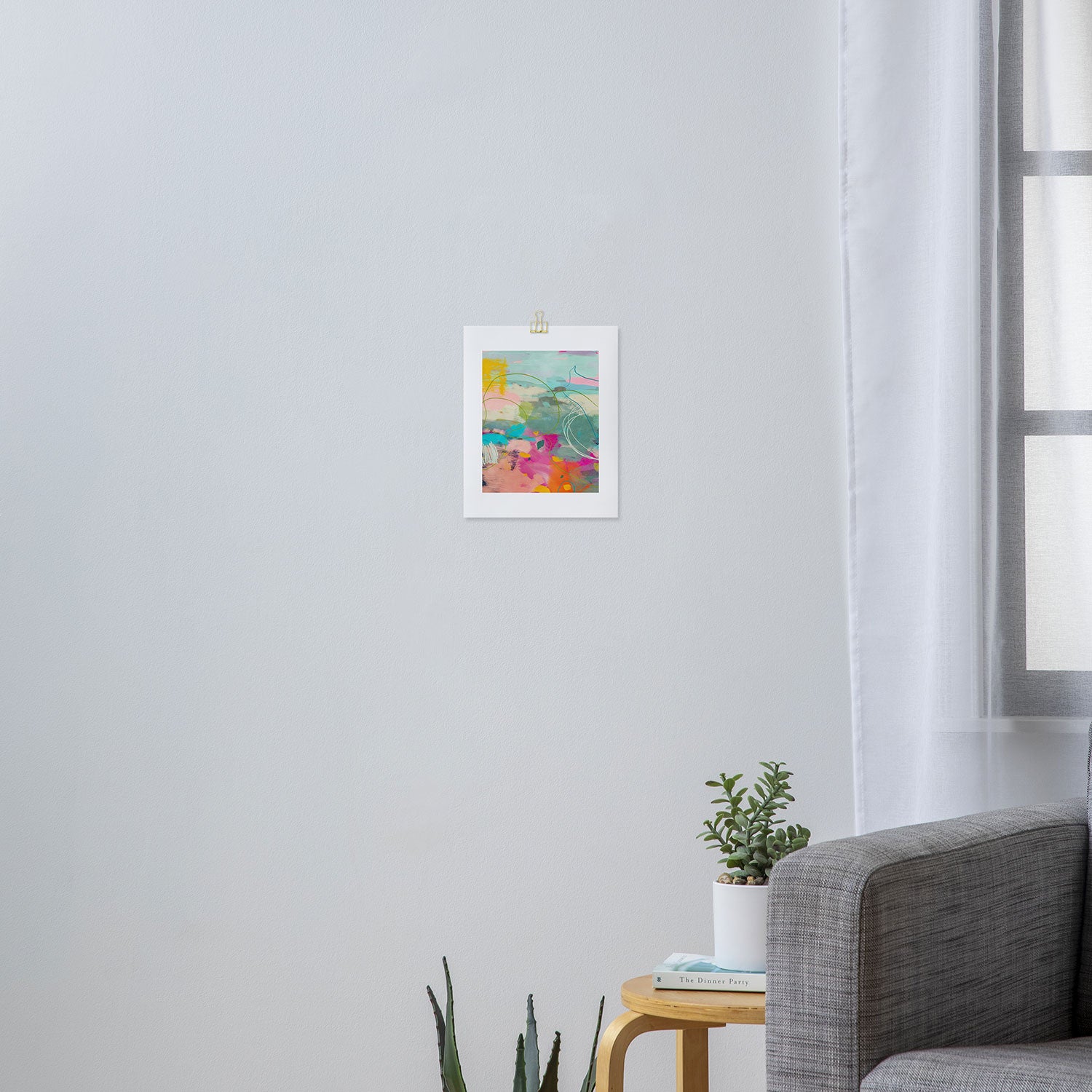 mixed abstract brush color study art 1 Art Print Gallery Image 3