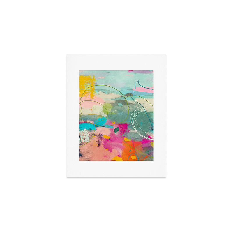 mixed abstract brush color study art 1 Art Print Gallery Image 1