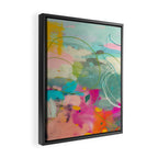 mixed abstract brush color study art 1 Framed Canvas Print Gallery Image 2