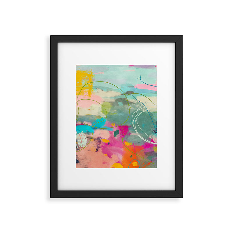 mixed abstract brush color study art 1 Framed Art Print Gallery Image 5