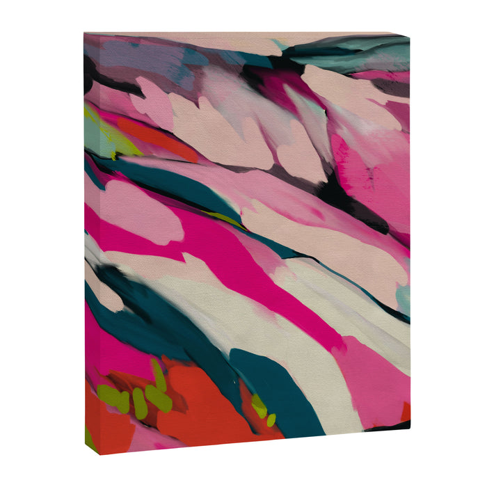 mountain landscape in pink Canvas Print Gallery Image 1
