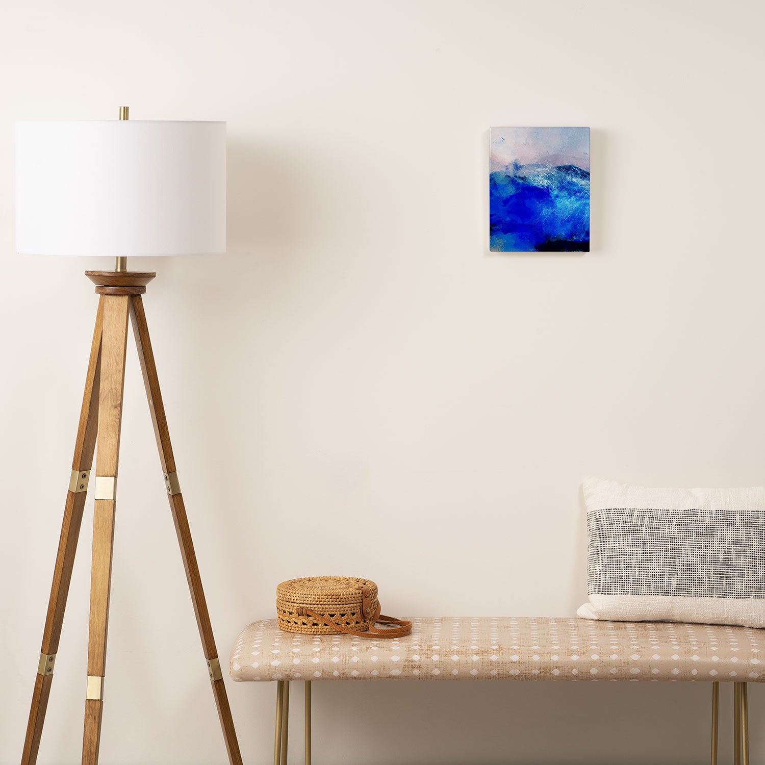 ocean blue abstract waterworld Canvas Print Gallery Image 2