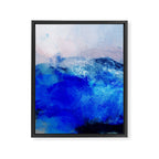 ocean blue abstract waterworld Framed Canvas Print Gallery Image 6