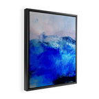 ocean blue abstract waterworld Framed Canvas Print Gallery Image 2