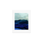 ocean wave blue abstract painting Art Print Gallery Image 1