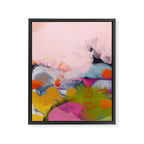 pastel pink landscape abstract Framed Canvas Print Gallery Image 6