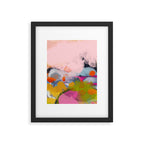 pastel pink landscape abstract Framed Art Print Gallery Image 5