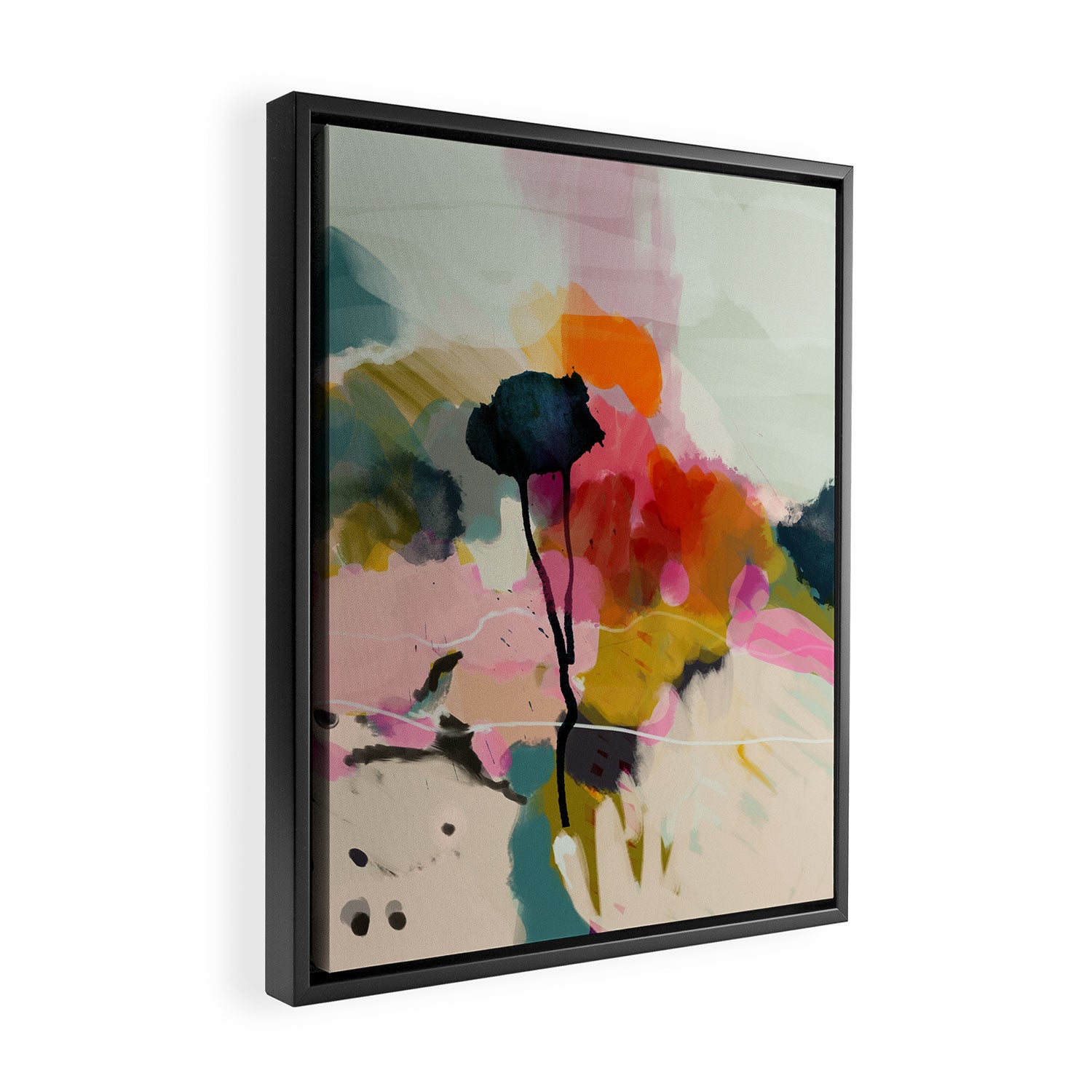 paysage abstract Framed Canvas Print Gallery Image 2