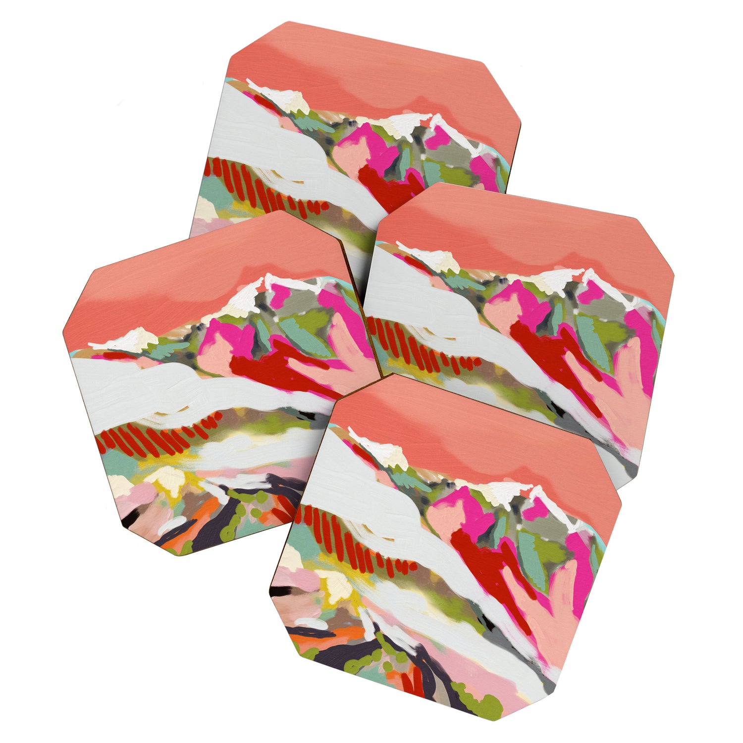 peachy sky Coaster Gallery Image 1