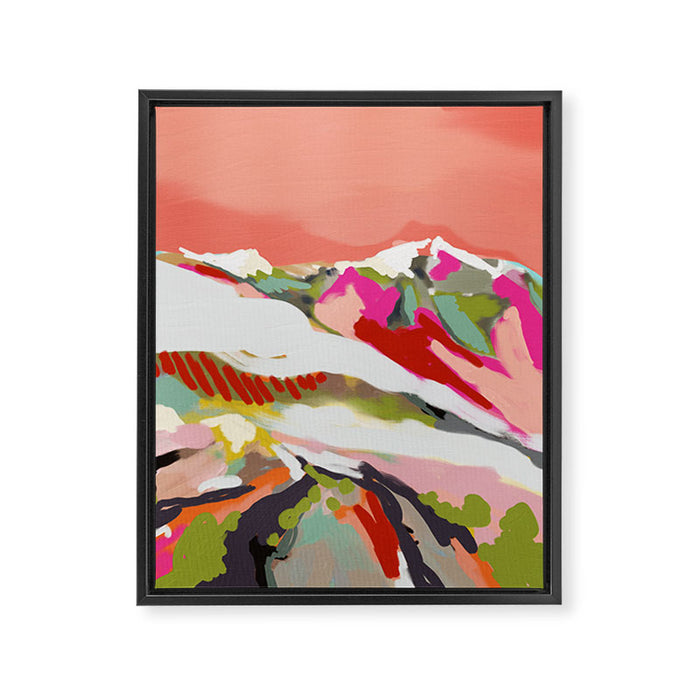 peachy sky Framed Canvas Print Gallery Image 1