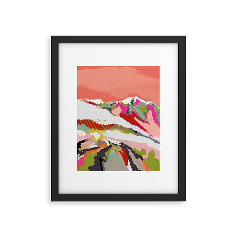 peachy sky Framed Art Print Gallery Image 5