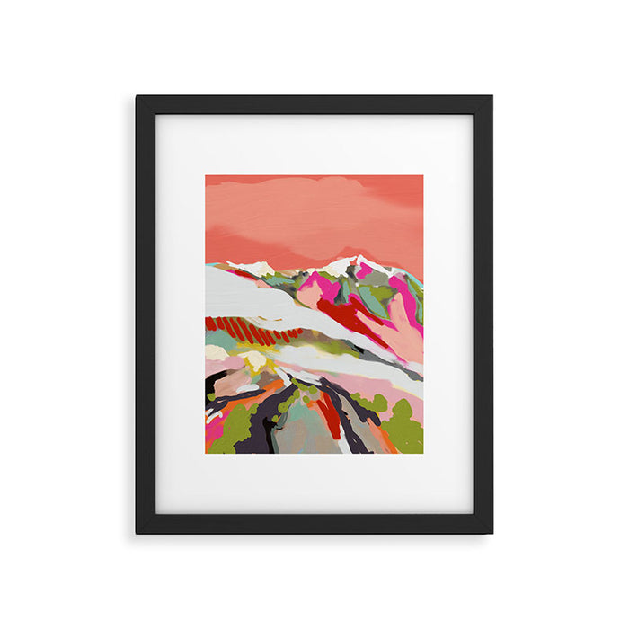 peachy sky Framed Art Print Gallery Image 1