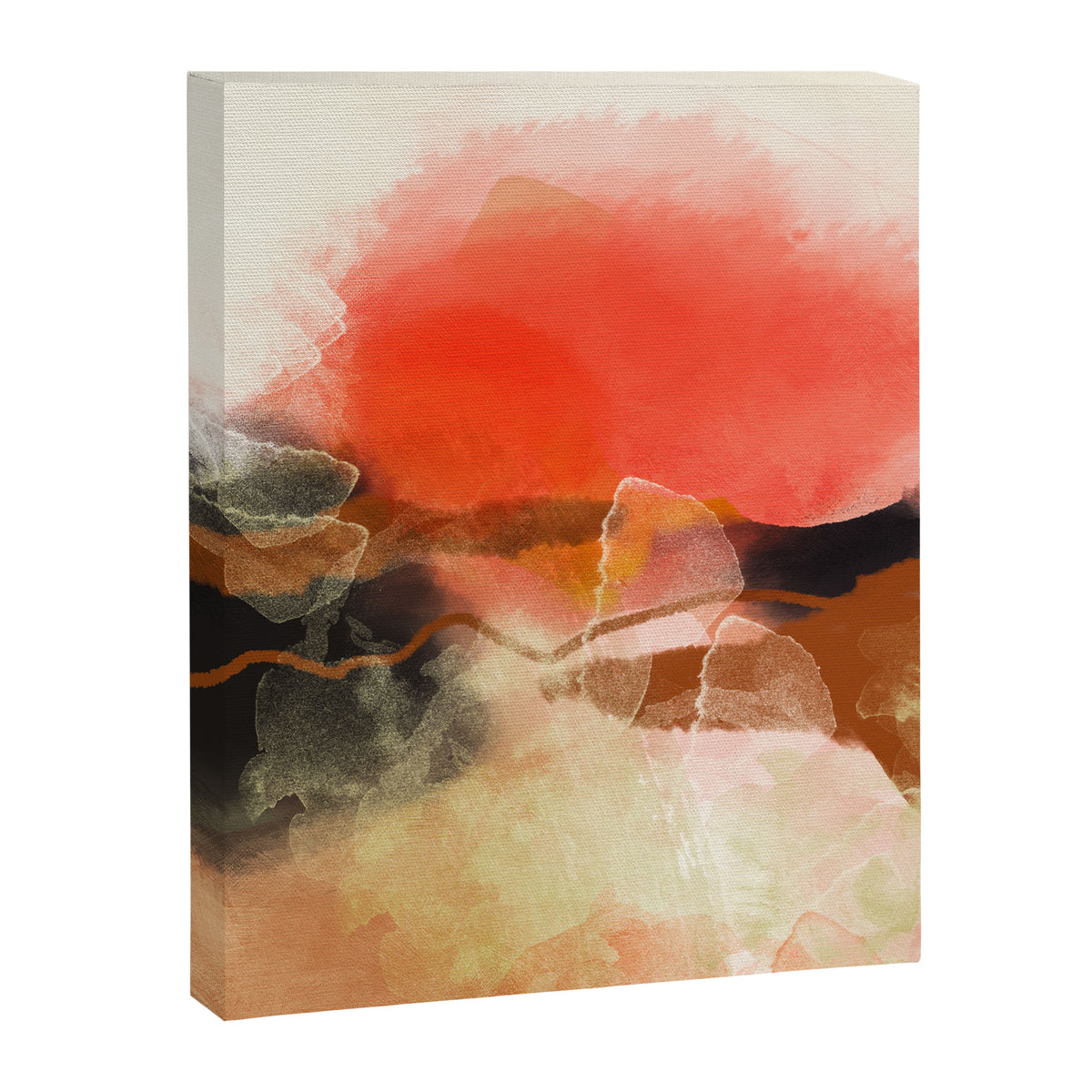 peachy sun Canvas Print Gallery Image 6