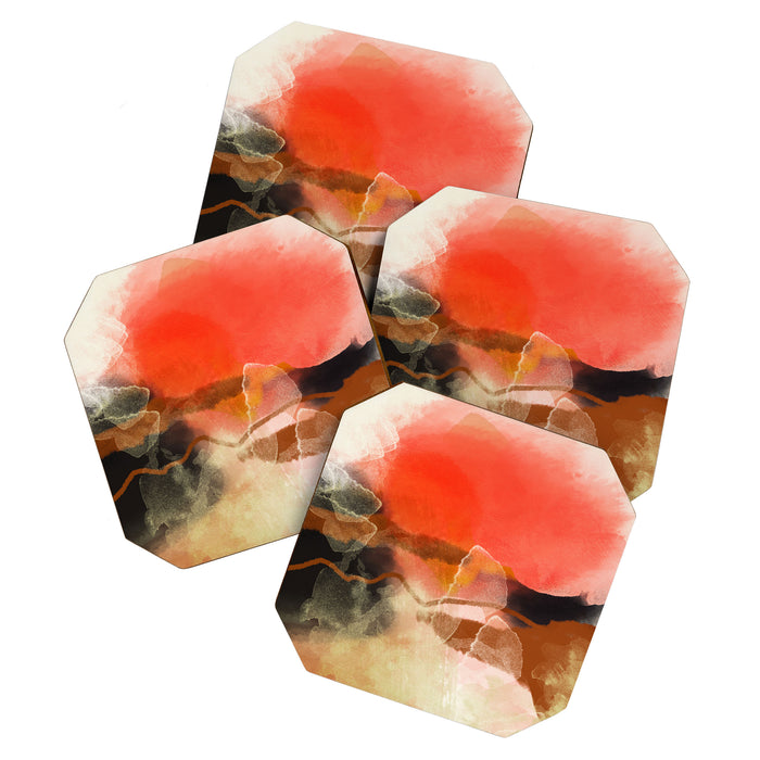 peachy sun Coaster Gallery Image 1