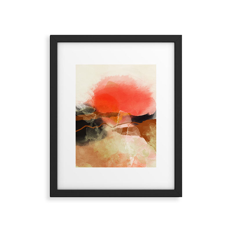peachy sun Framed Art Print Gallery Image 5