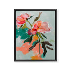 peonies abstract floral Framed Canvas Print Gallery Image 6