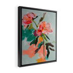 peonies abstract floral Framed Canvas Print Gallery Image 2