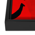 phantasy in red abstract Framed Canvas Print Gallery Image 3