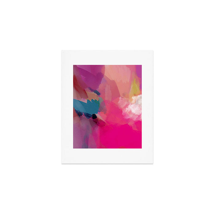 PINK abstract landscape Art Print Gallery Image 1