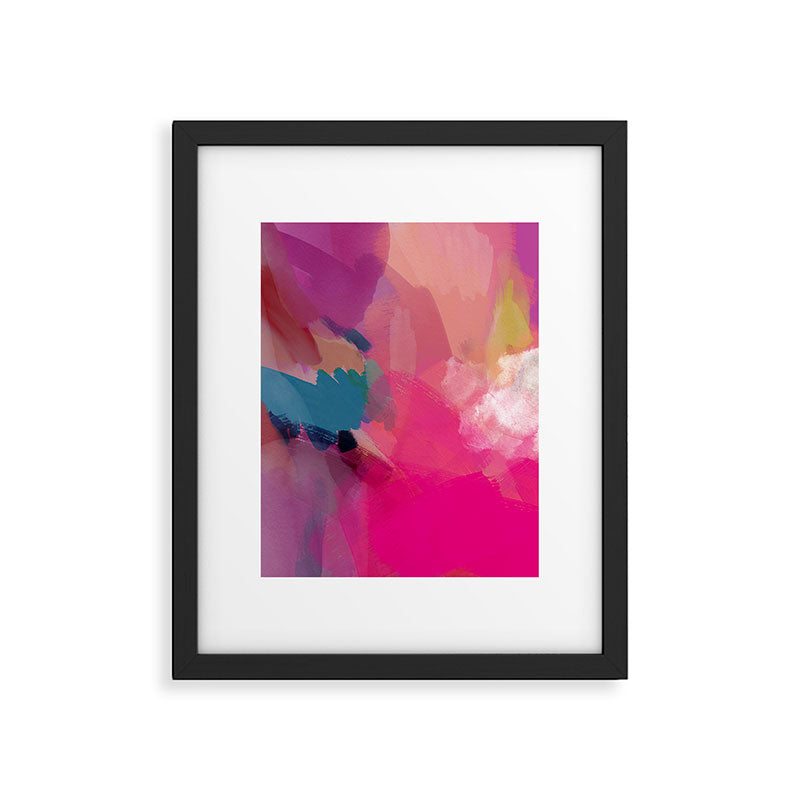 PINK abstract landscape Framed Art Print Gallery Image 6