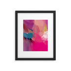 PINK abstract landscape Framed Art Print Gallery Image 6