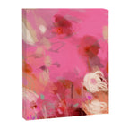 pink floral illusion abstract art Canvas Print Gallery Image 8