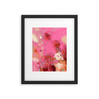 pink floral illusion abstract art Framed Art Print Gallery Image 6
