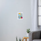 pink hill with sun ray Art Print Gallery Image 3