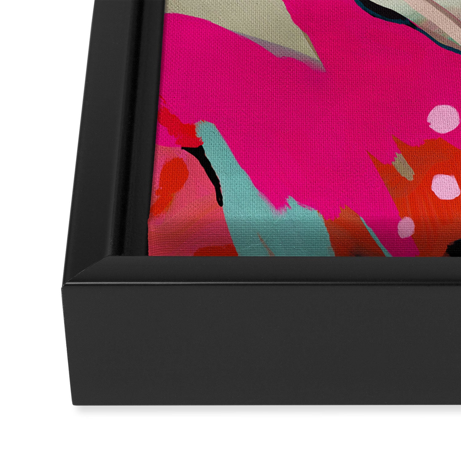pink landscape Framed Canvas Print Gallery Image 3