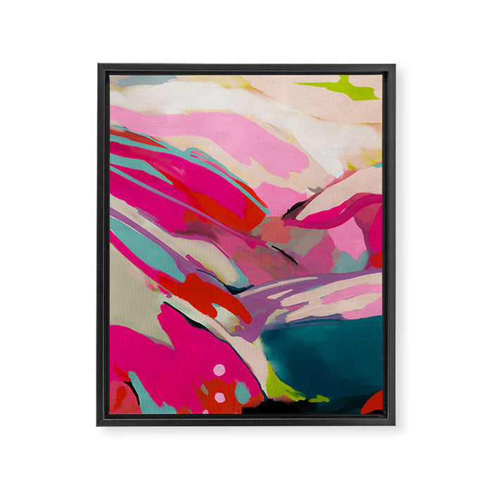 pink landscape Framed Canvas Print Gallery Image 1