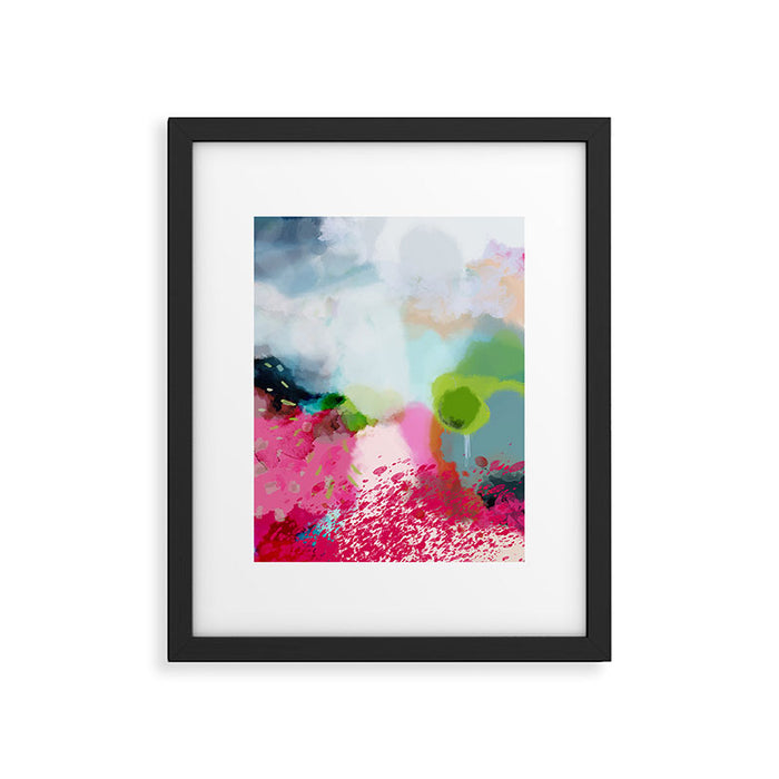 pink landscape Framed Art Print Gallery Image 1