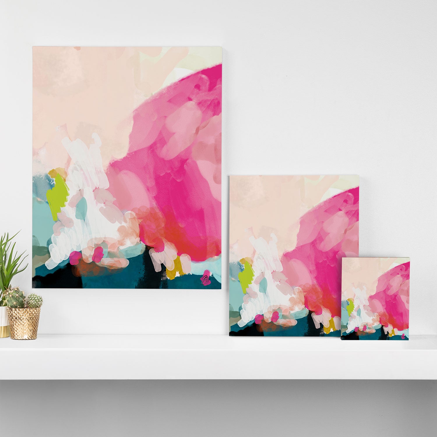 pink sky Canvas Print Gallery Image 3