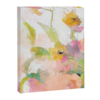 pink spring summer floral abstract Canvas Print Gallery Image 6