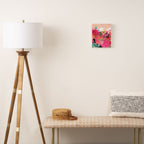 pink summer garden dream abstract Canvas Print Gallery Image 2