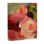 pink summer roses 2 triptych abstract Canvas Print Gallery Image 6
