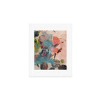 pink summer roses 3 triptych abstract Art Print Gallery Image 1