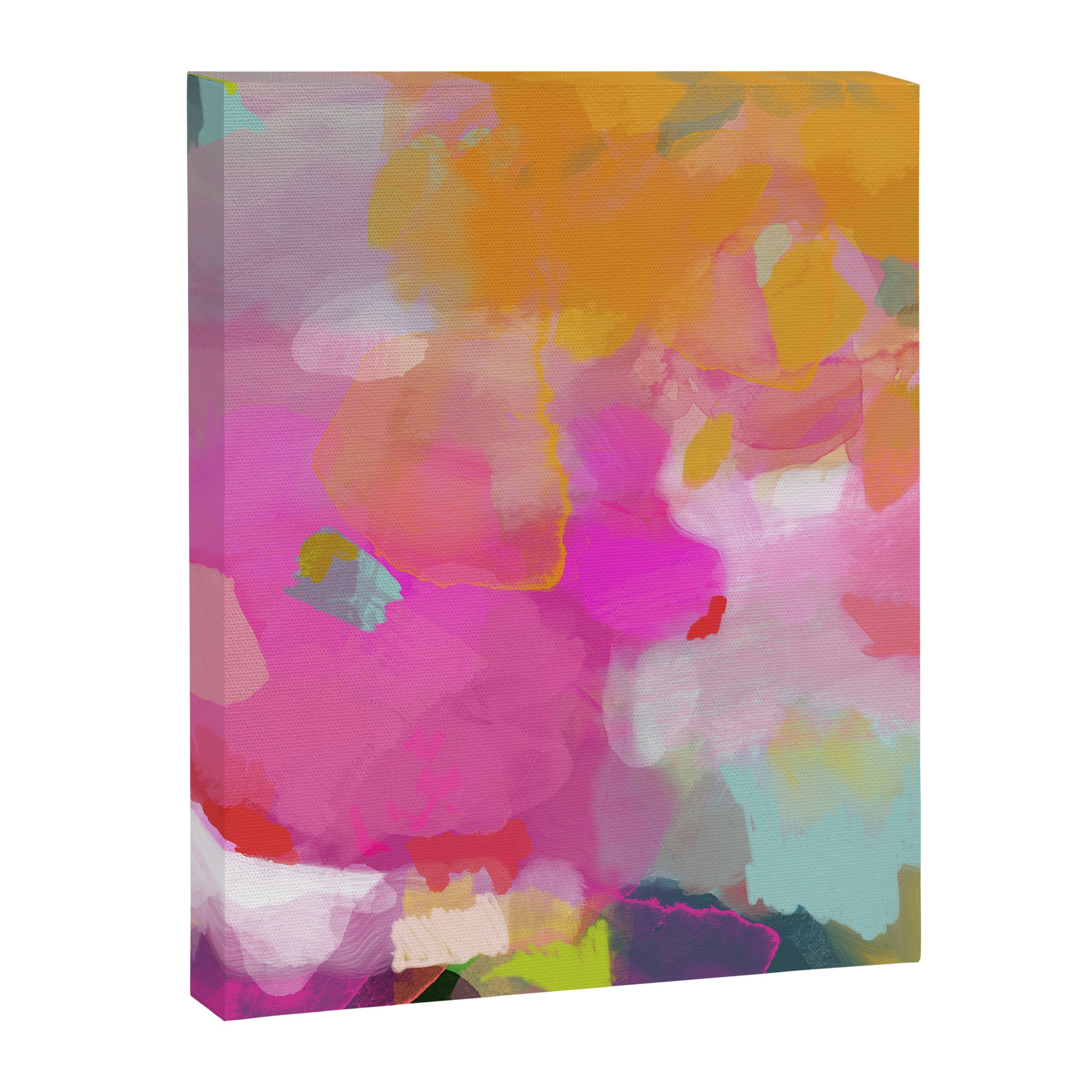 pink sun clouds abstract Canvas Print Gallery Image 3