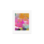 pink sun clouds abstract Art Print Gallery Image 1
