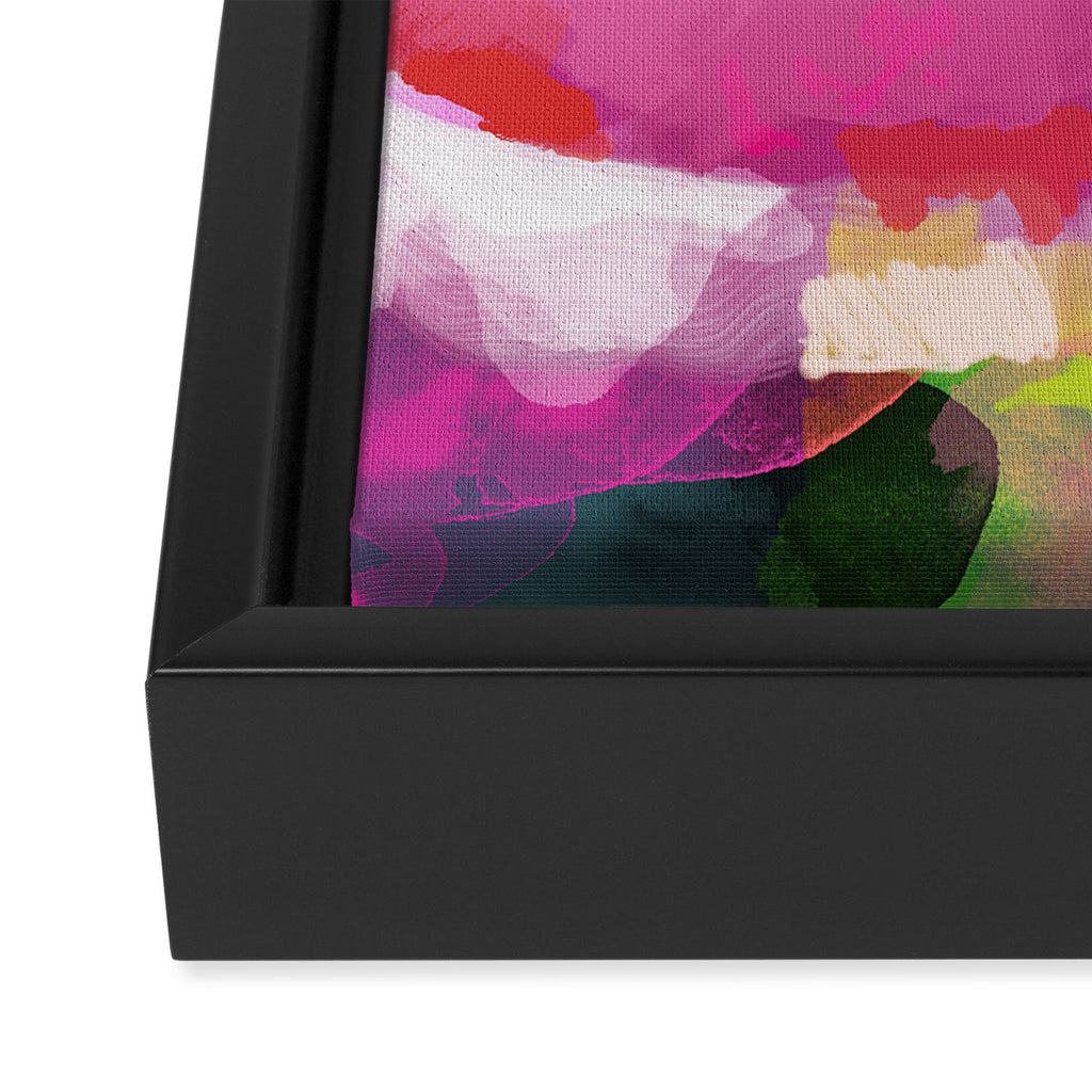pink sun clouds abstract Framed Canvas Print Gallery Image 3